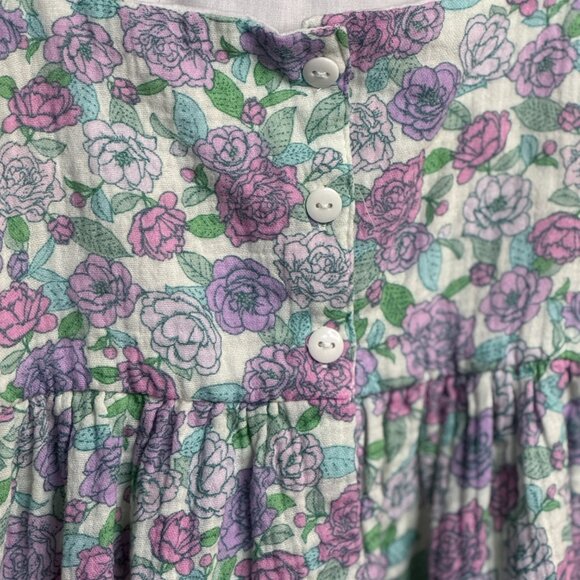 Tahari Girl Pastel Floral Tiered Dress โ Size 7 - Picture 5 of 13